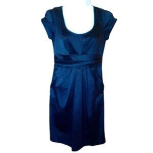 Black Satin Pencil Dress Size 5
